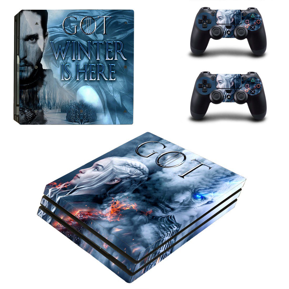 Game of Thrones decal skin for PS4 Pro Console & Controllers
