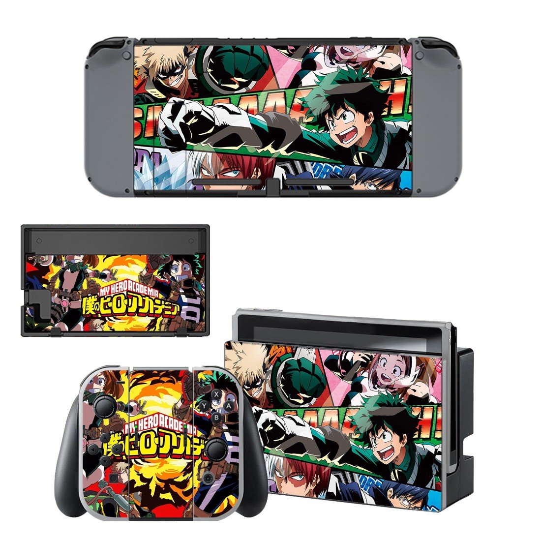 My Hero Academia decal skin for Nintendo Switch Console & Controllers