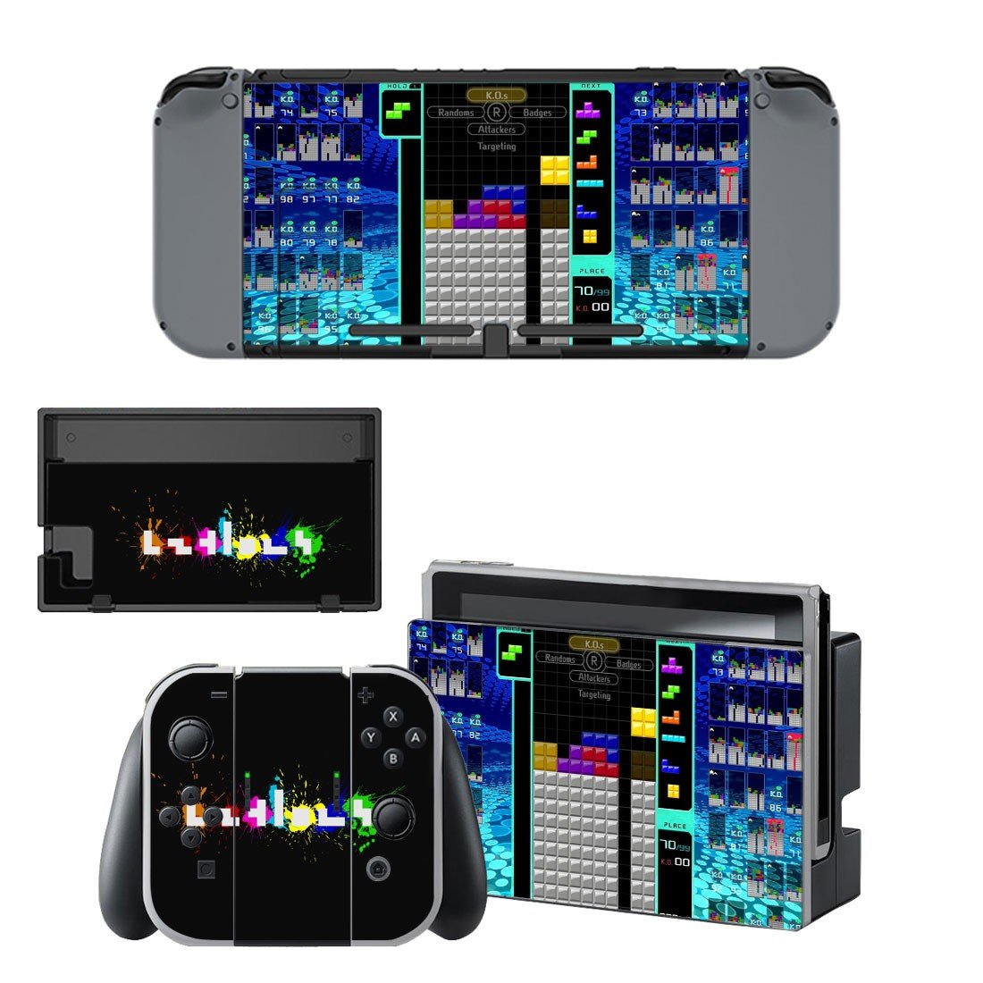 Fire emblem tetris 99 decal skin for Nintendo Switch Console & Controllers