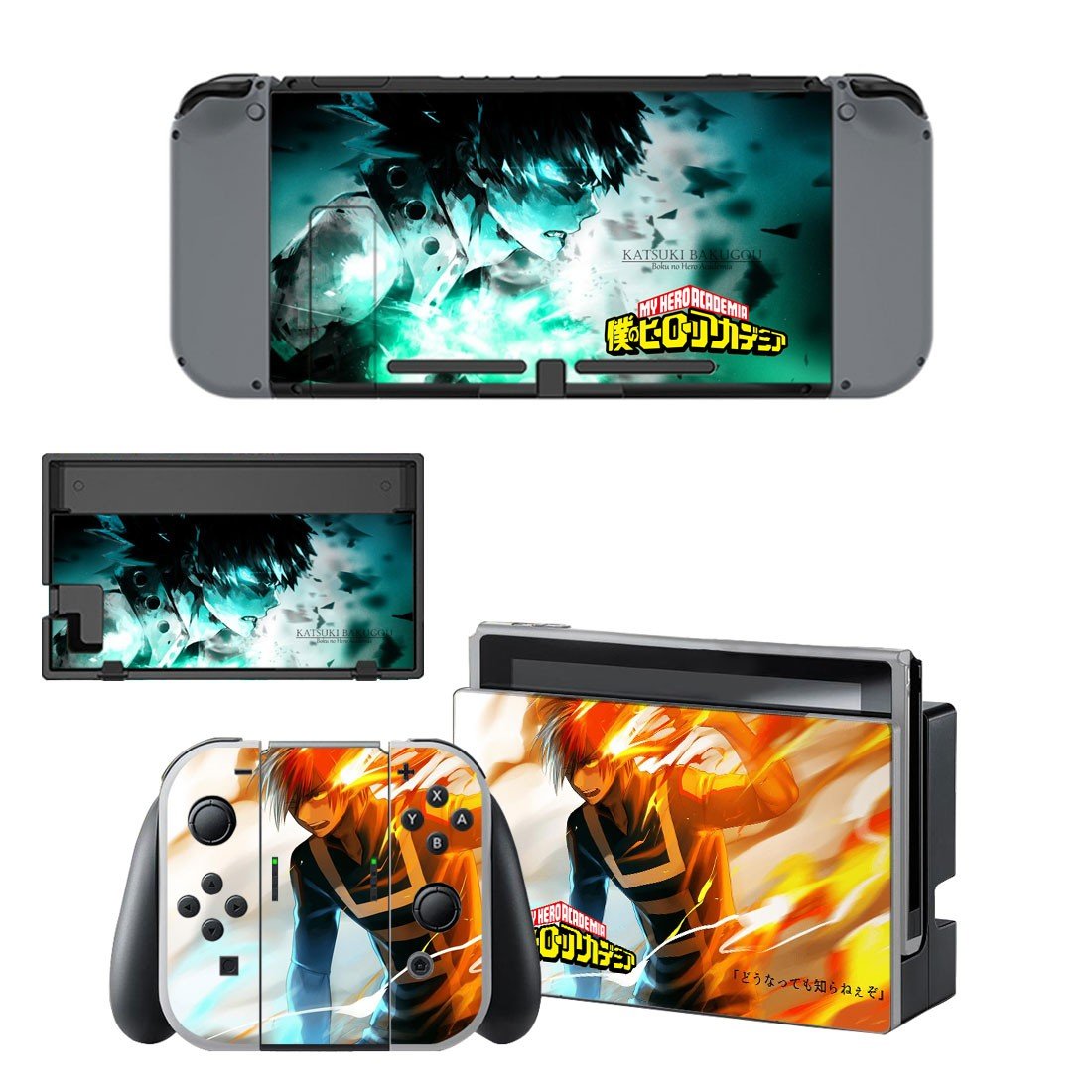 My Hero Academia decal skin for Nintendo Switch Console & Controllers