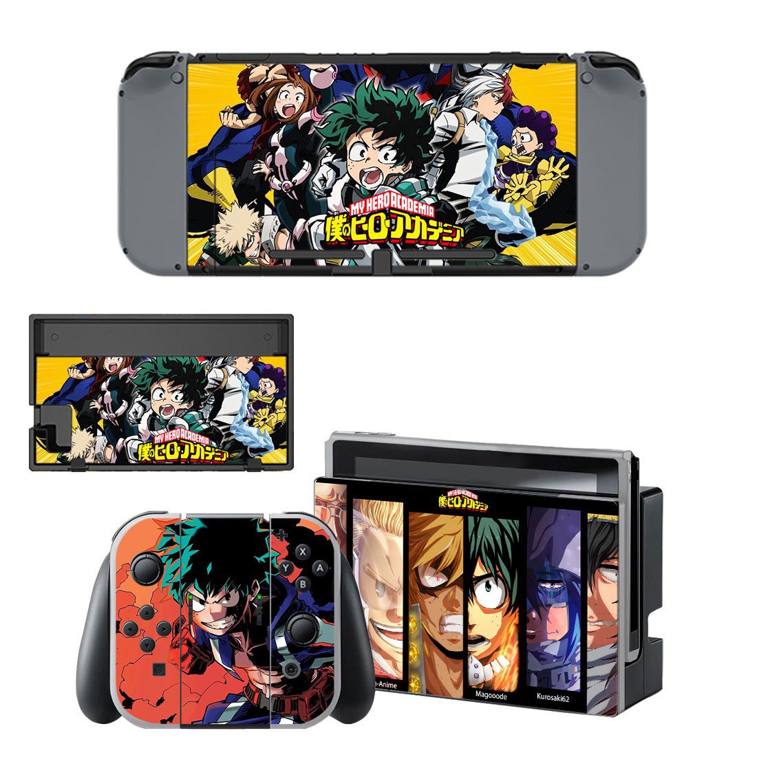 My Hero Academia decal skin for Nintendo Switch Console & Controllers
