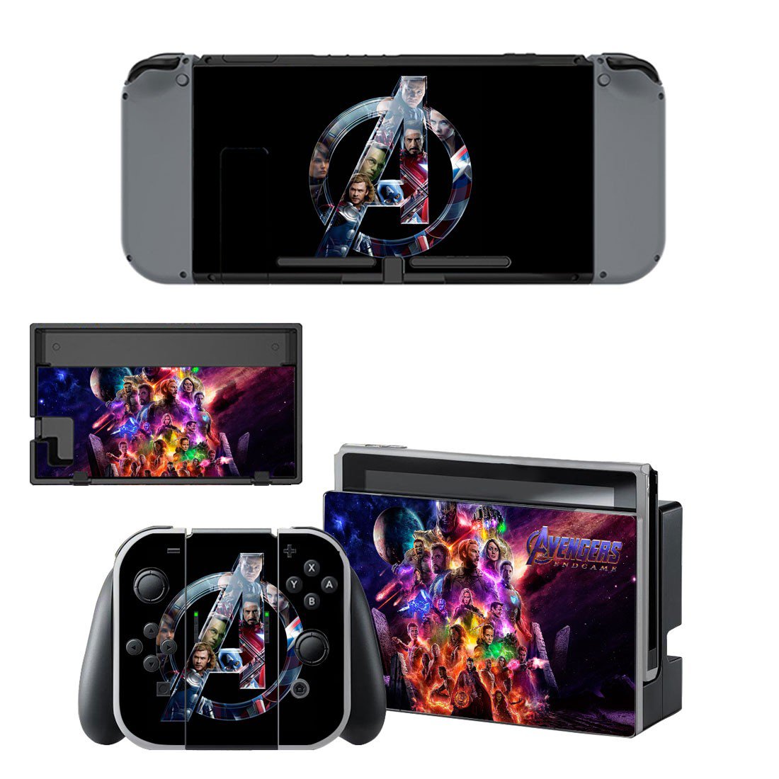 Avengers Endgame decal skin for Nintendo Switch Console & Controllers