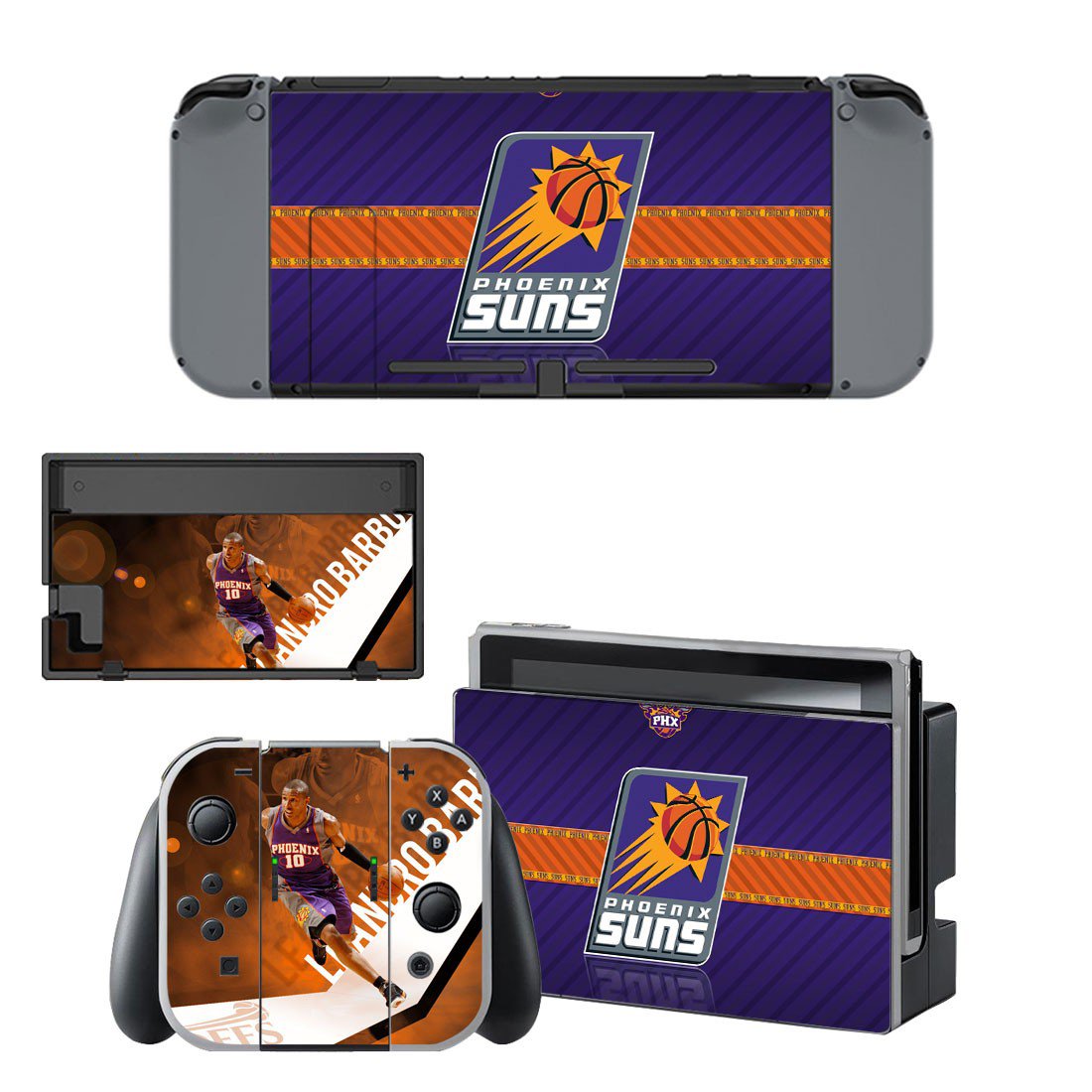 Phoenix Suns decal skin for Nintendo Switch Console & Controllers
