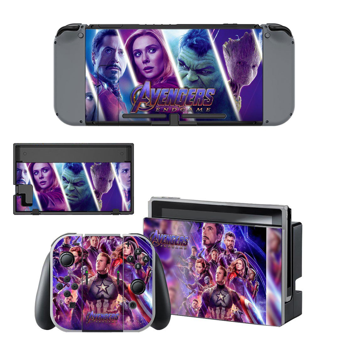 Avengers Endgame decal skin for Nintendo Switch Console & Controllers