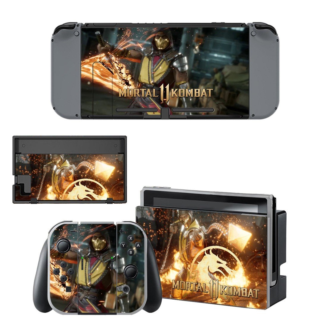 Mortal Kombat 11 decal skin for Nintendo Switch Console & Controllers