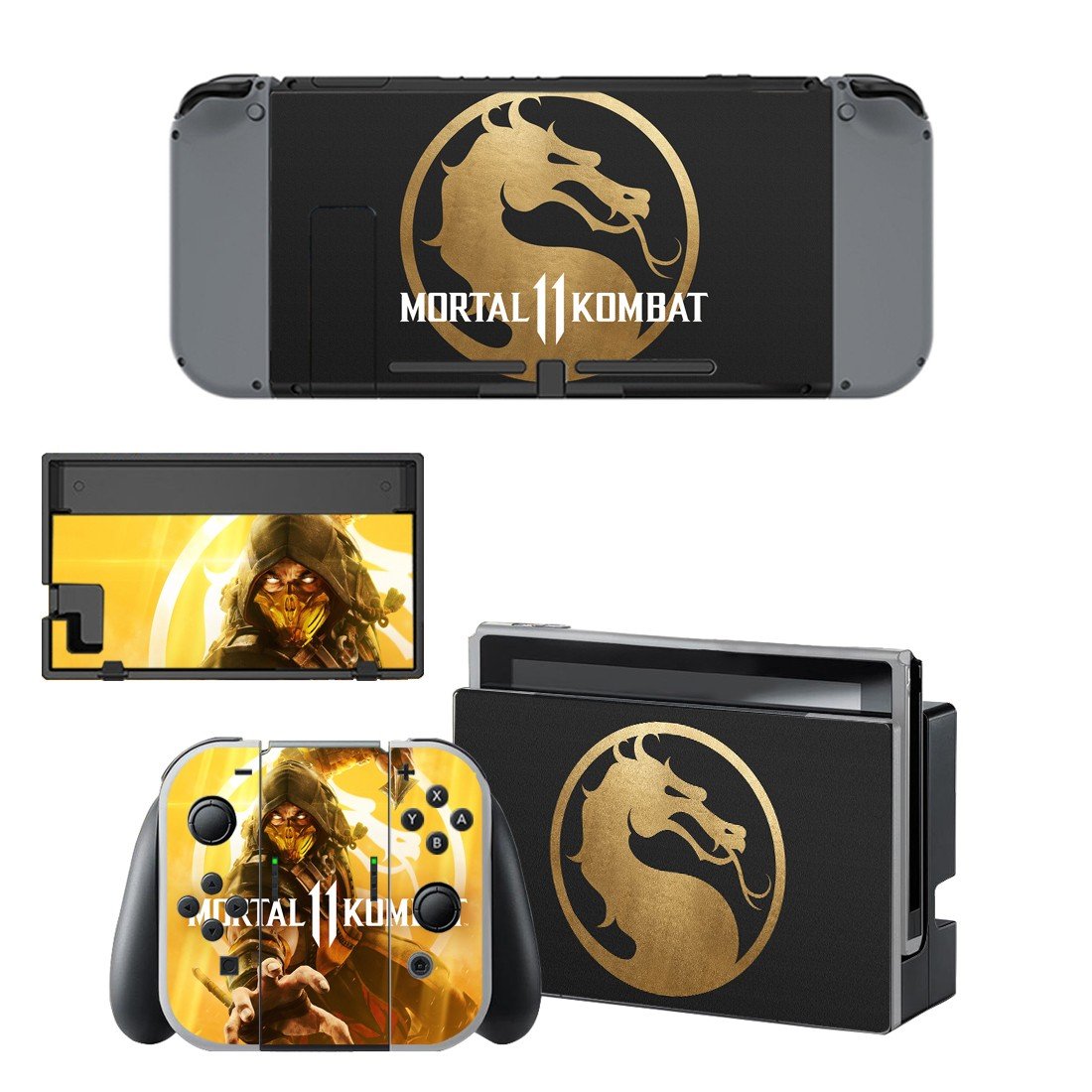 Mortal Kombat 11 decal skin for Nintendo Switch Console & Controllers
