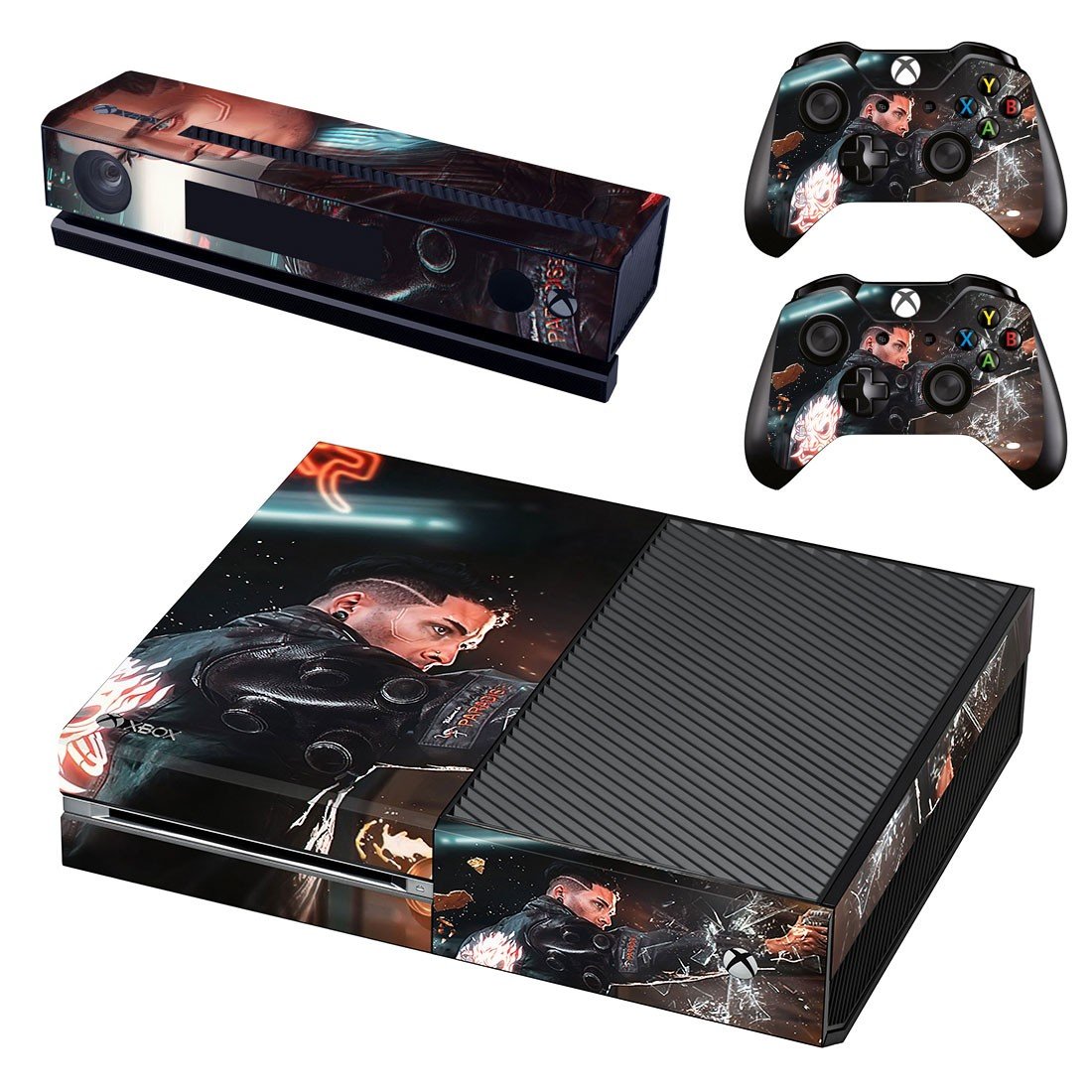 Cyberpunk 2077 decal skin for Xbox one Console & Controllers