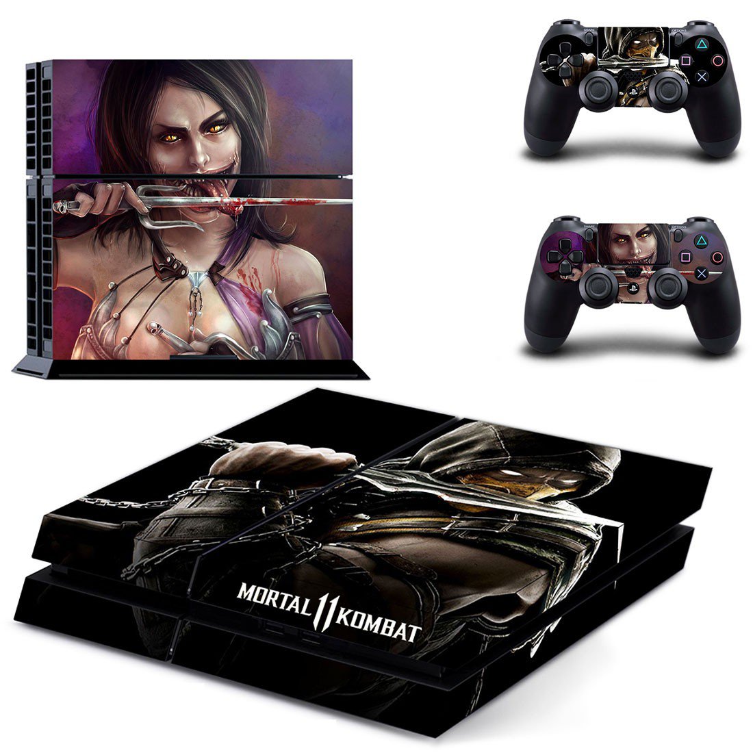 Mortal Kombat 11  decal skin for PlayStation 4 Console & Controllers