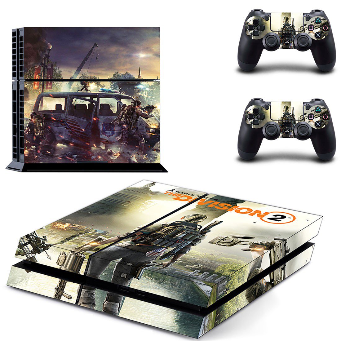 The Division 2  decal skin for PlayStation 4 Console & Controllers