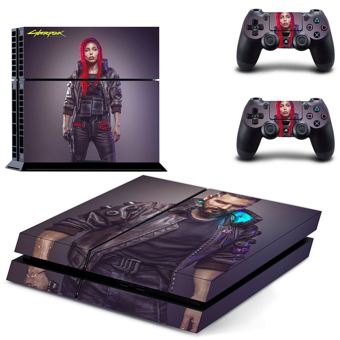 Cyberpunk 2077  decal skin for PlayStation 4 Console & Controllers