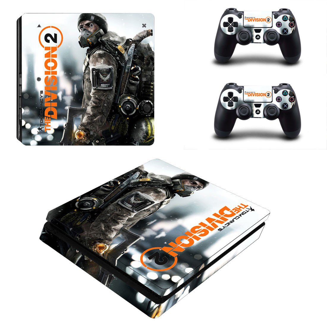 The Division 2 decal skin for PS4 Slim Console & Controllers