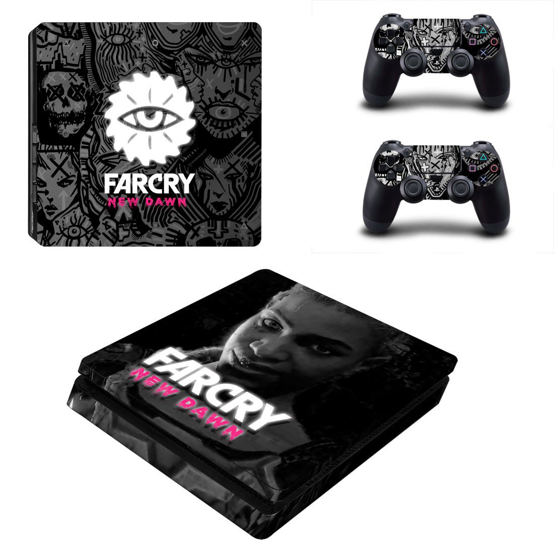 Far Cry New Dawn decal skin for PS4 Slim Console & Controllers