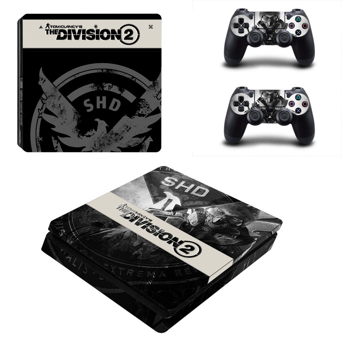 The Division 2 decal skin for PS4 Slim Console & Controllers