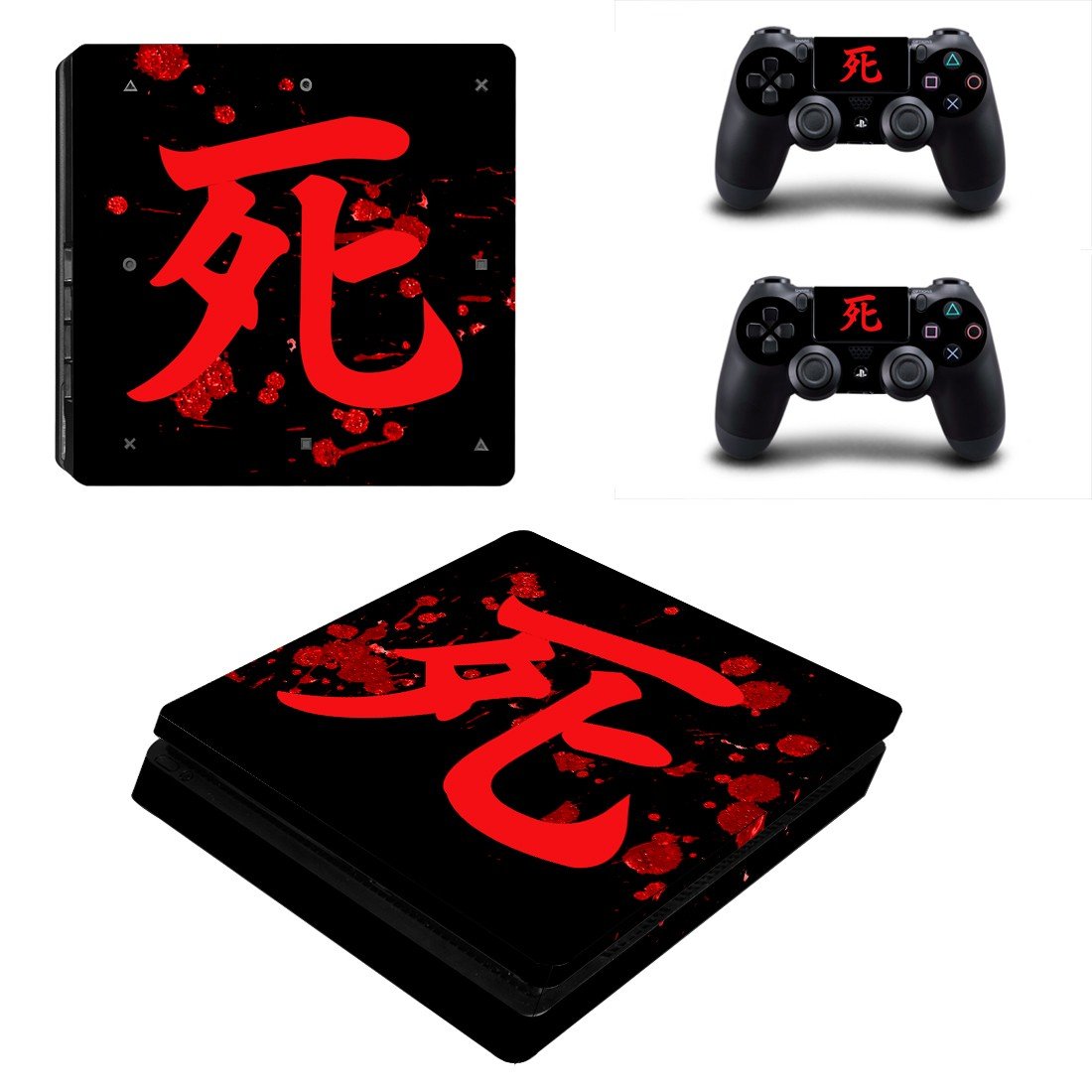 Wolf decal skin for PS4 Slim Console & Controllers