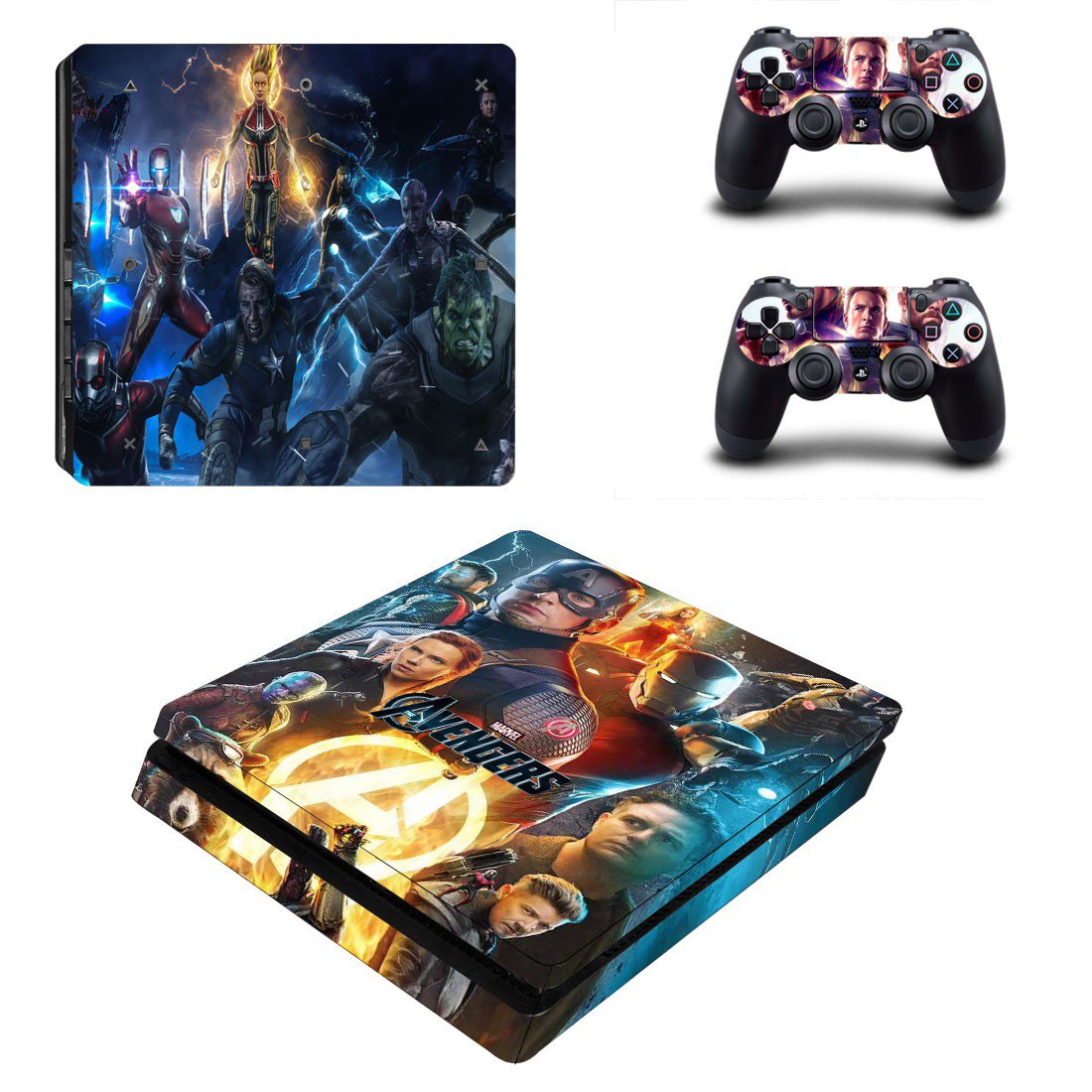 Avengers Endgame decal skin for PS4 Slim Console & Controllers