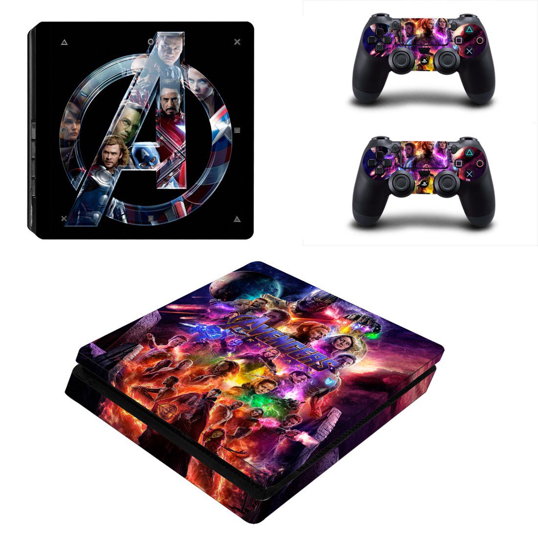 Avengers Endgame decal skin for PS4 Slim Console & Controllers