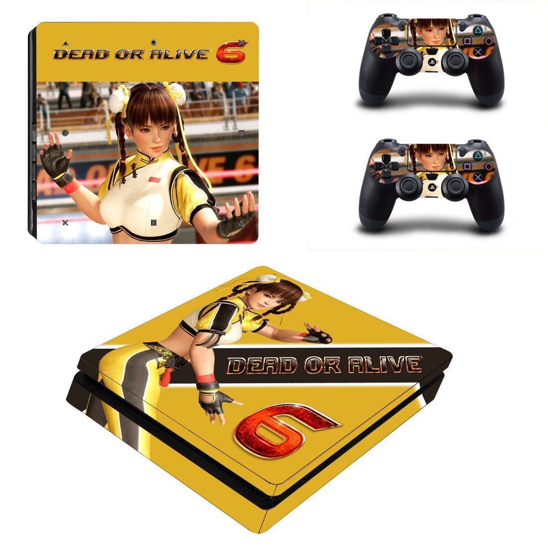 Dead or Alive 6 decal skin for PS4 Slim Console & Controllers