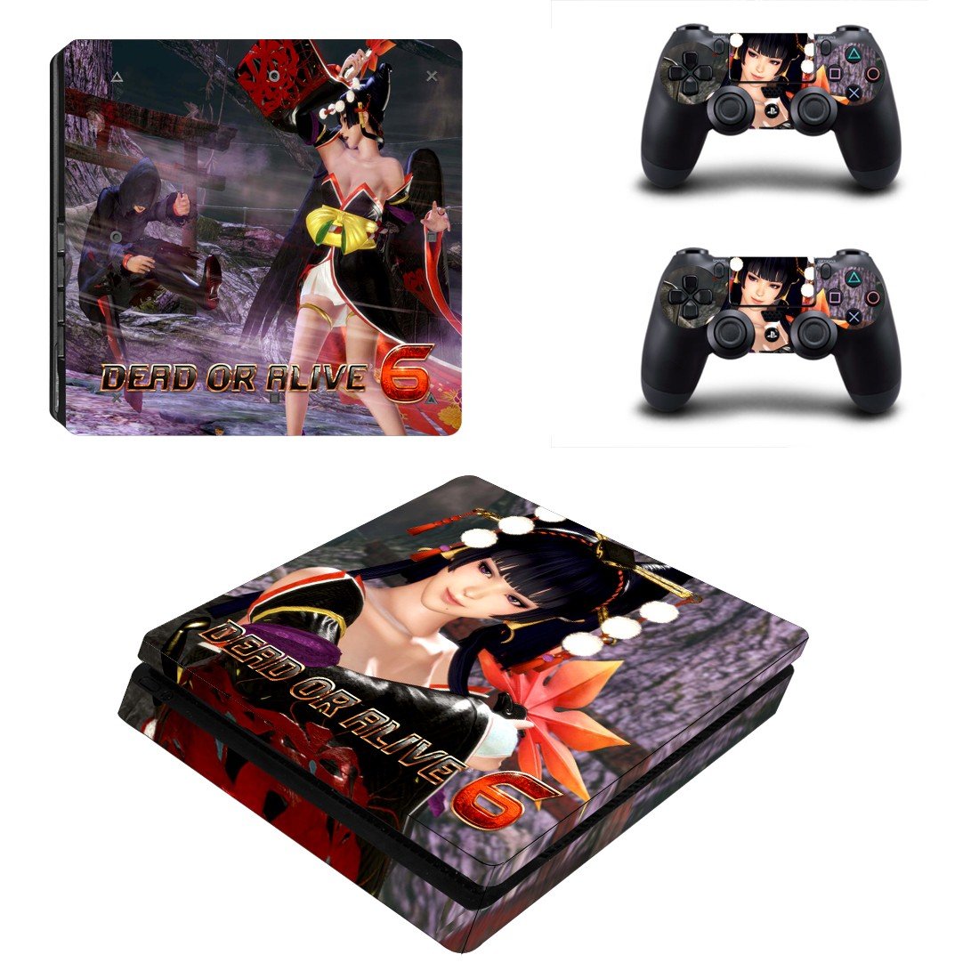 Dead or Alive 6 decal skin for PS4 Slim Console & Controllers