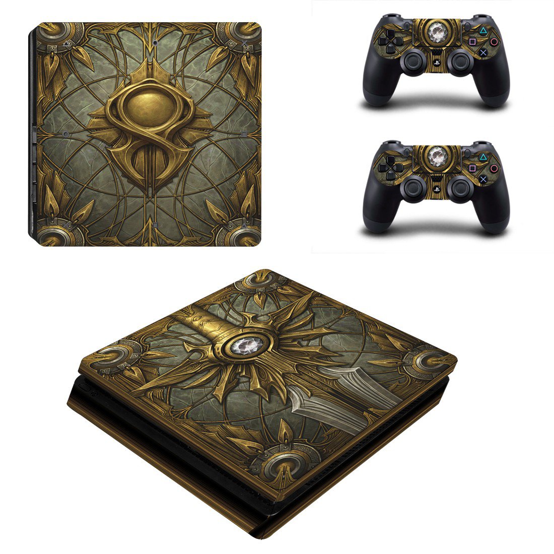Hearthstone decal skin for PS4 Slim Console & Controllers