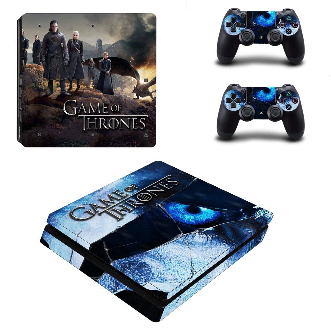 Game of Thrones decal skin for PS4 Slim Console & Controllers