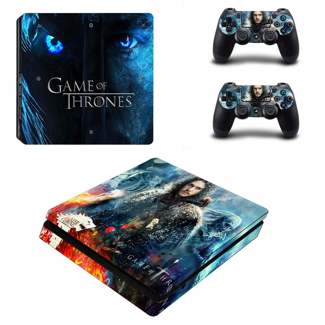 Game of Thrones decal skin for PS4 Slim Console & Controllers