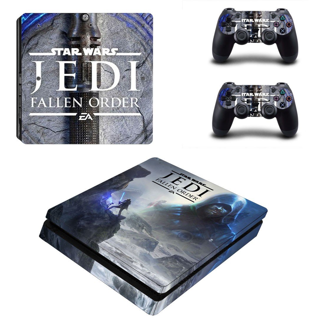 Stars Wars Jedi fallen  order decal skin for PS4 Slim Console & Controllers