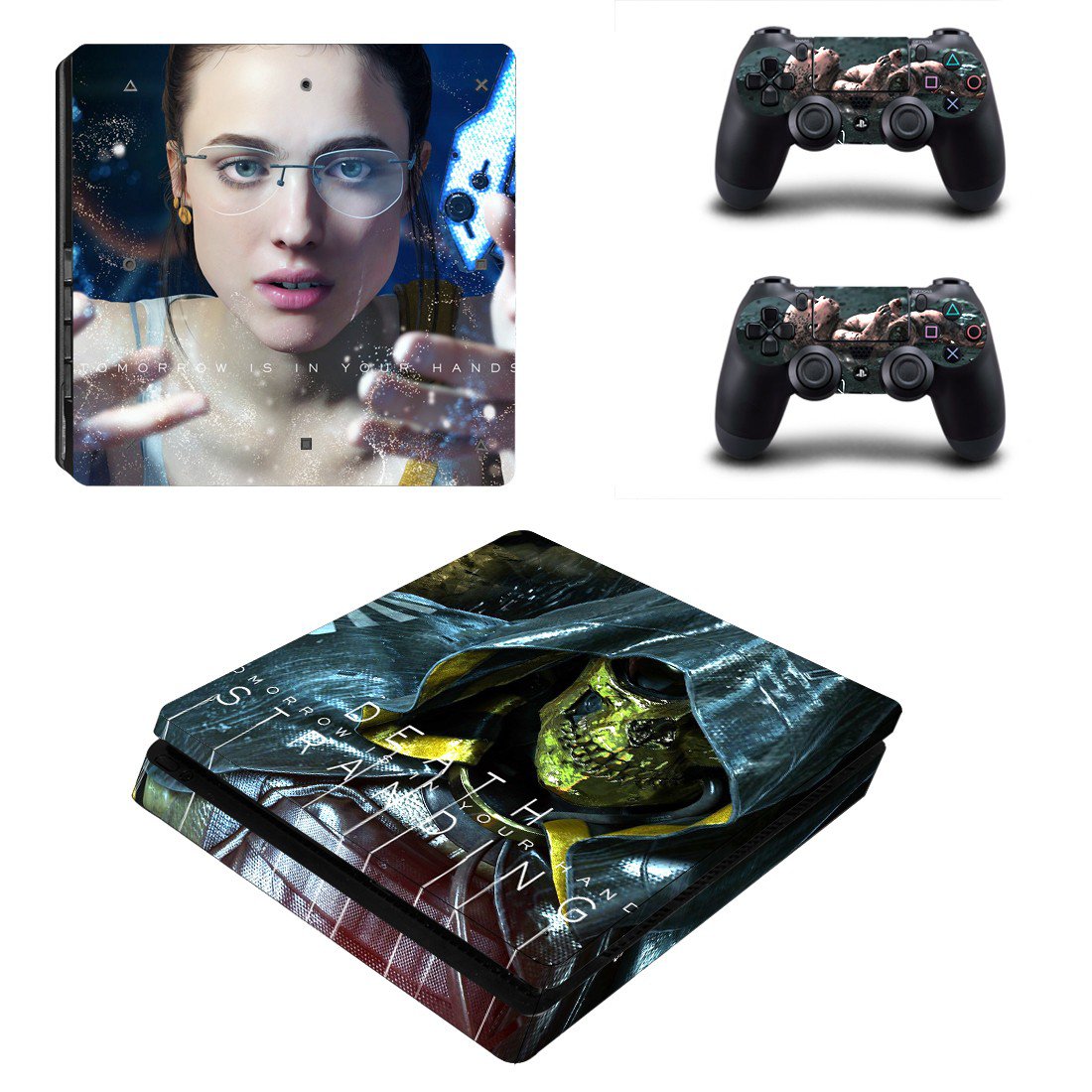 Death Stranding decal skin for PS4 Slim Console & Controllers