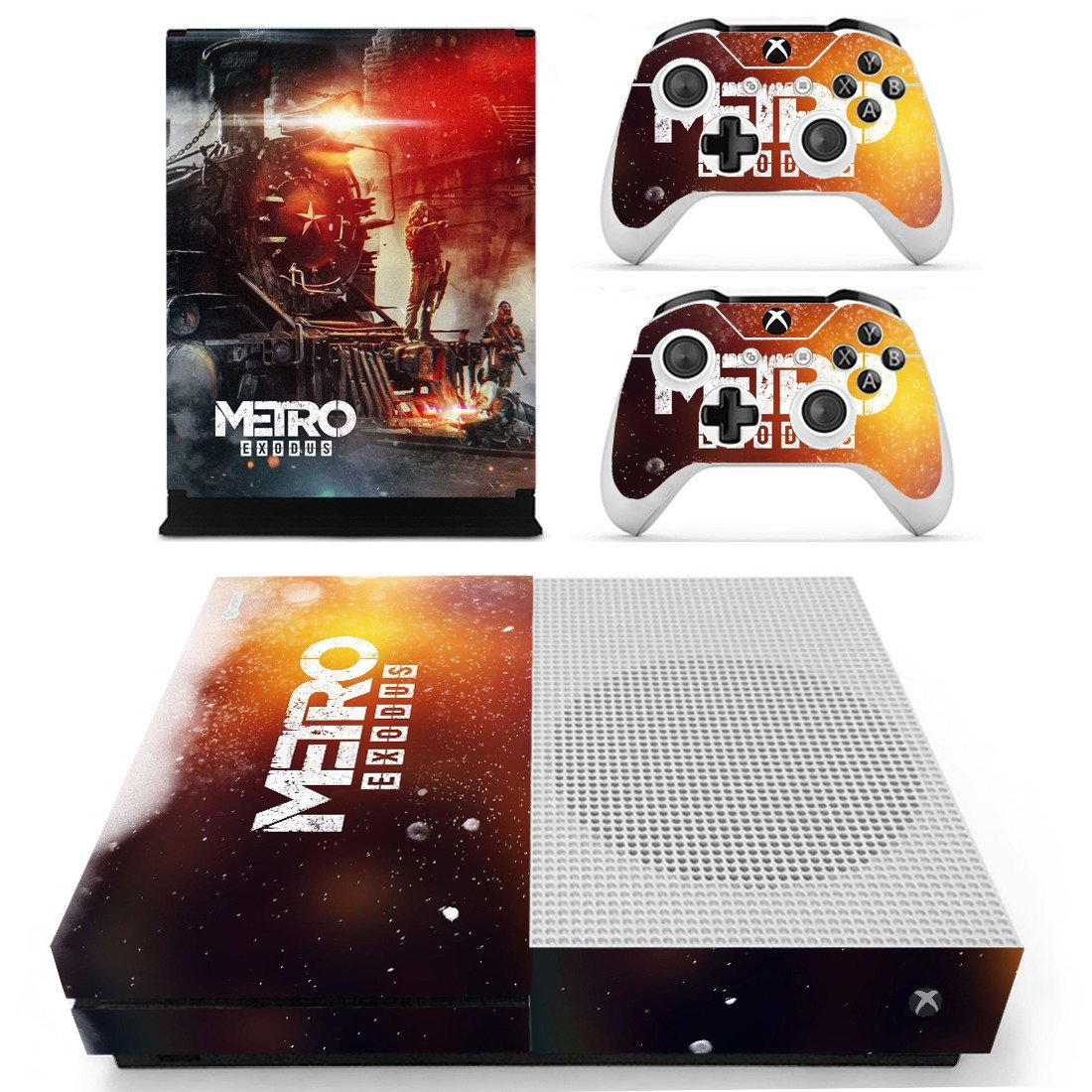 Metro Exodus decal skin for Xbox One S console and controllers