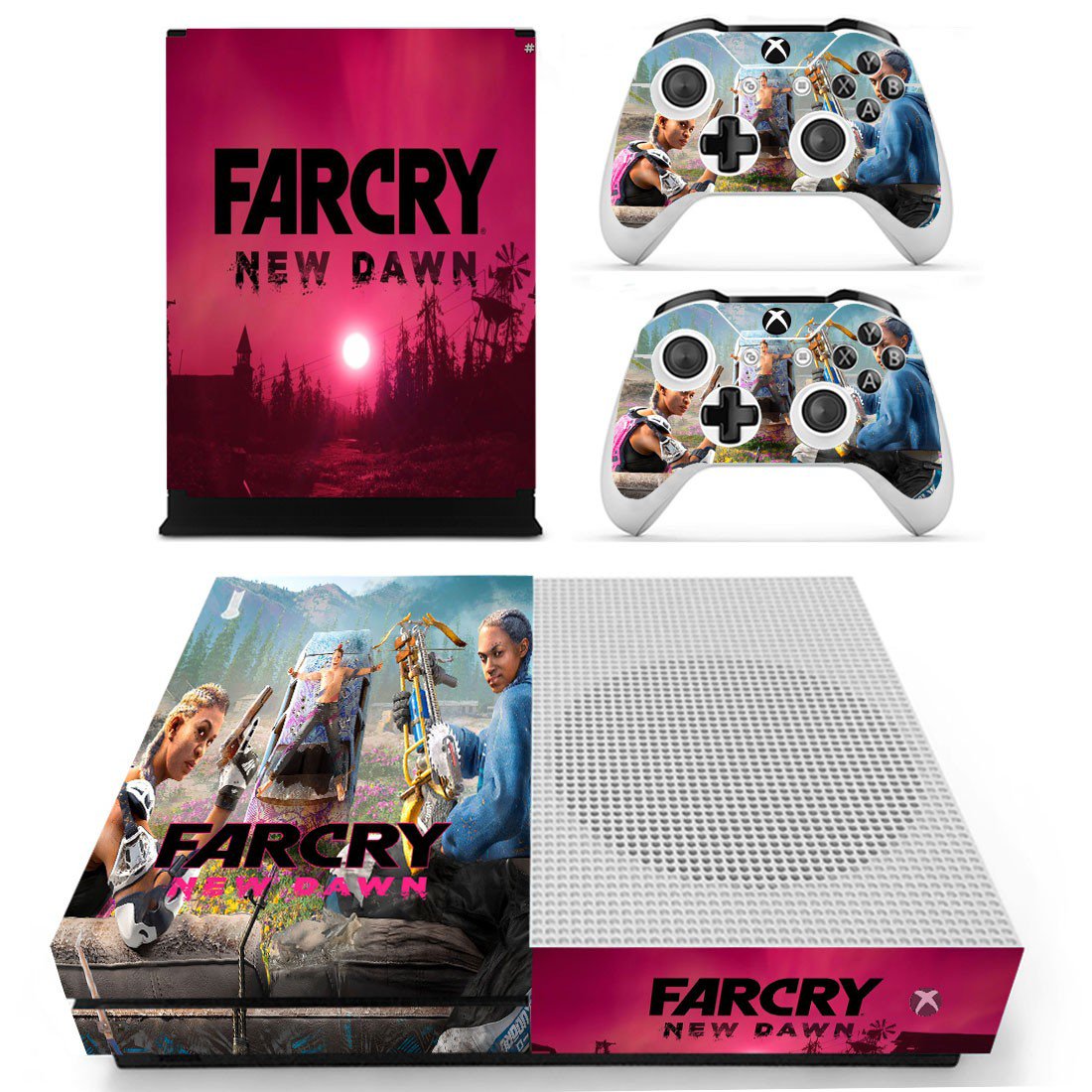 Far Cry New Dawn decal skin for Xbox One S console and controllers