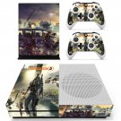 The Division 2 decal skin for Xbox One S console and controllers