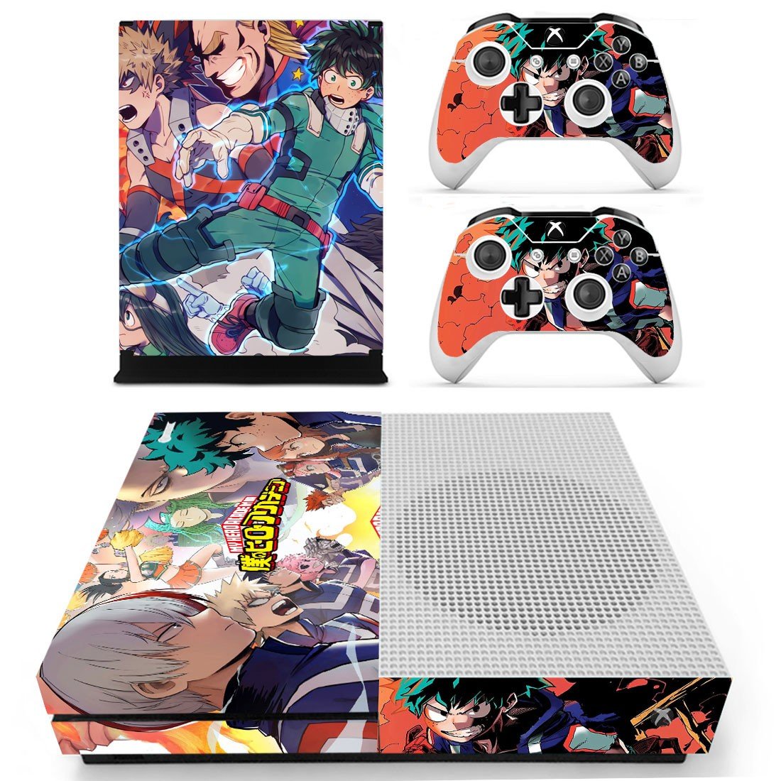 My Hero Academia decal skin for Xbox One S console and controllers
