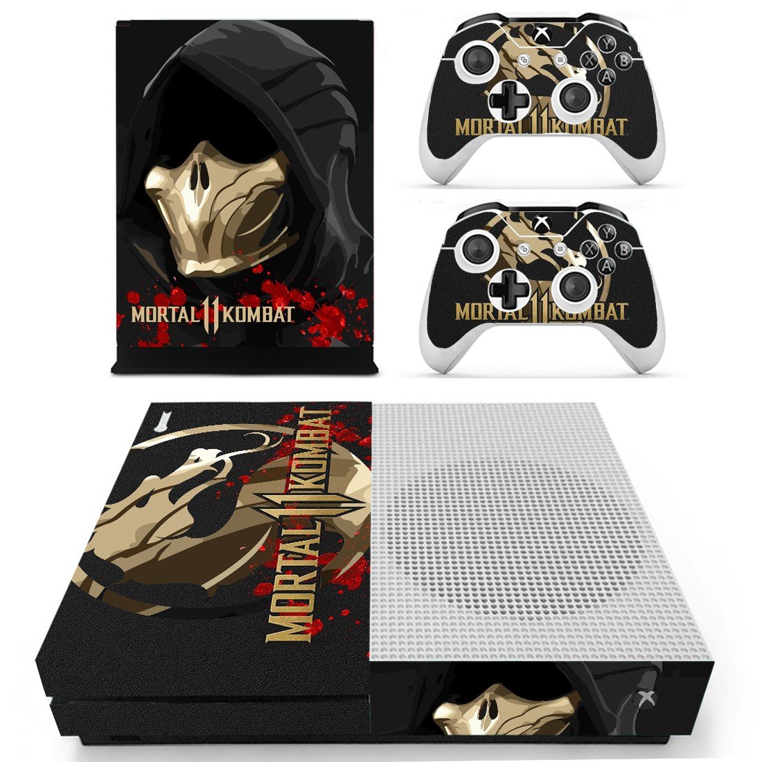 Mortal Kombat 11 decal skin for Xbox One S console and controllers