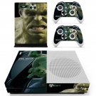 The Hulk decal skin for Xbox One S console and controllers