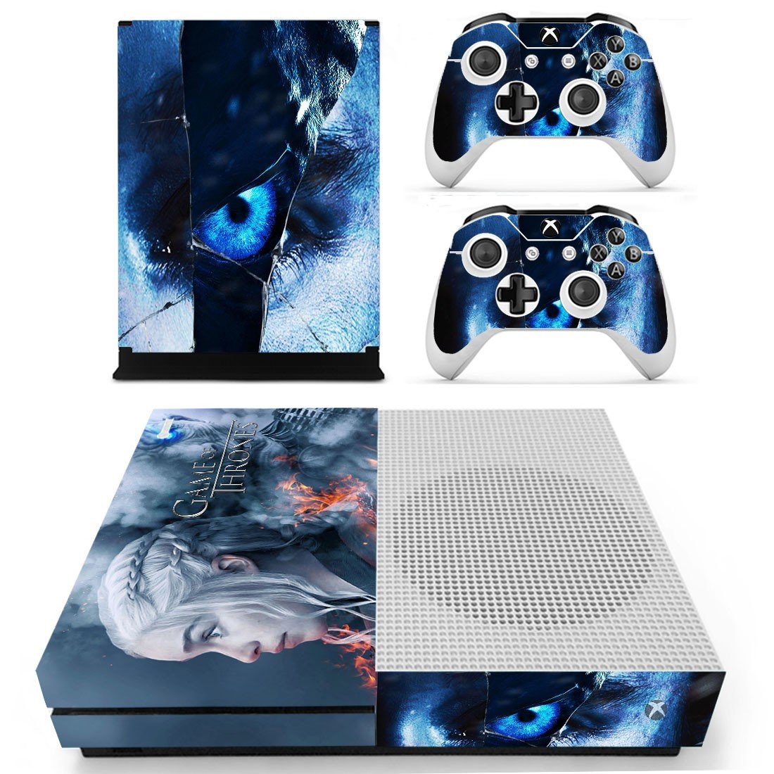 Game of Thrones decal skin for Xbox One S console and controllers