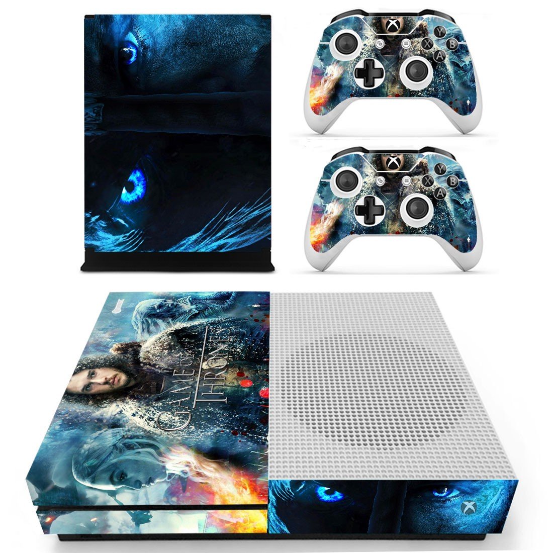 Game of Thrones decal skin for Xbox One S console and controllers