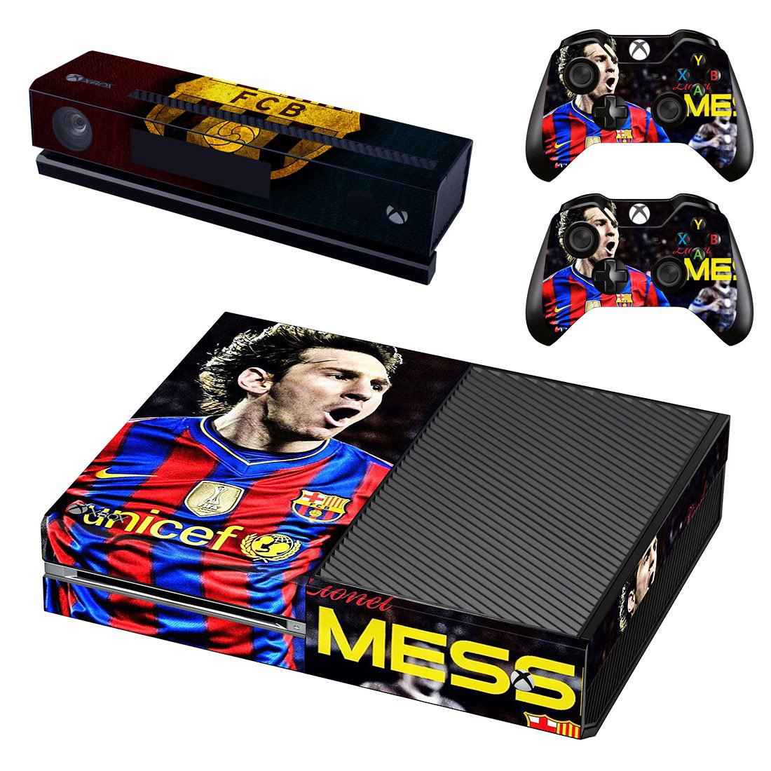 FCB Messi decal skin for Xbox one Console & Controllers