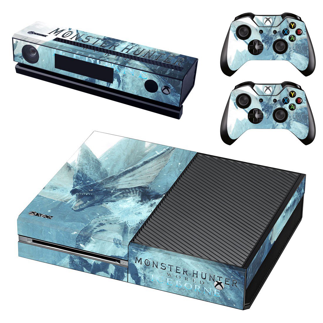 Monster Hunter World iceborne decal skin for Xbox one Console & Controllers