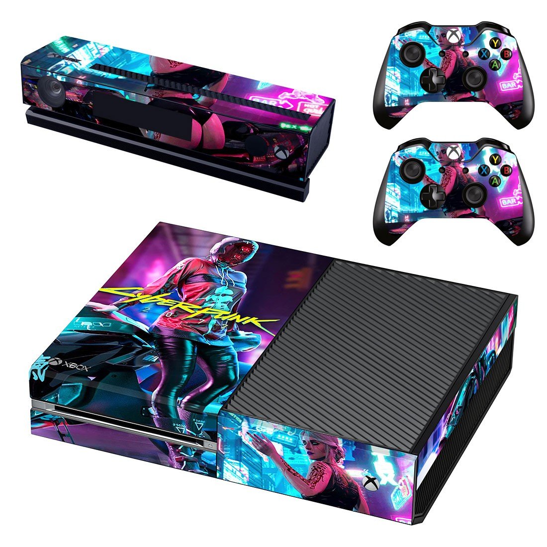 Cyberpunk 2077 decal skin for Xbox one Console & Controllers