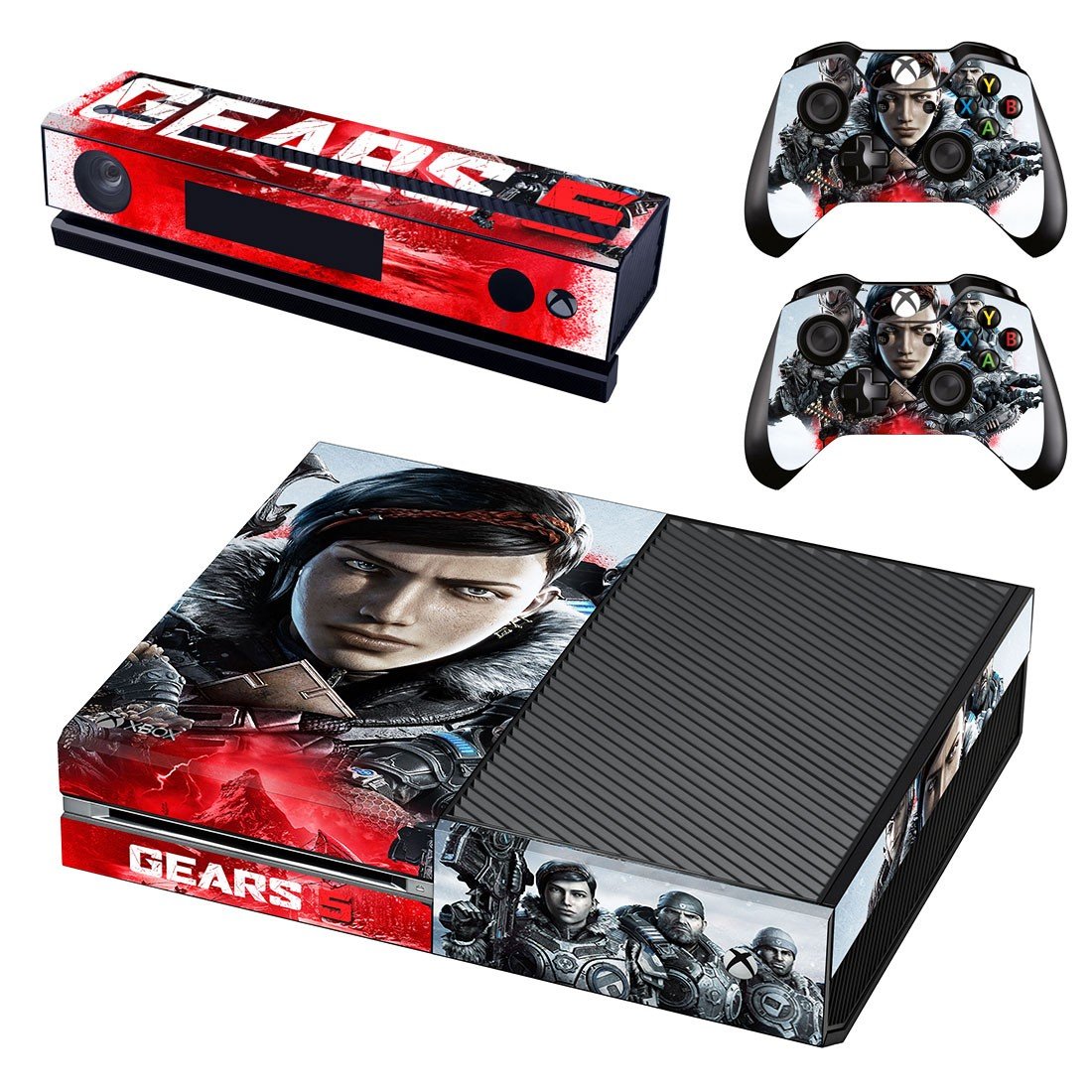 Gears 5 decal skin for Xbox one Console & Controllers