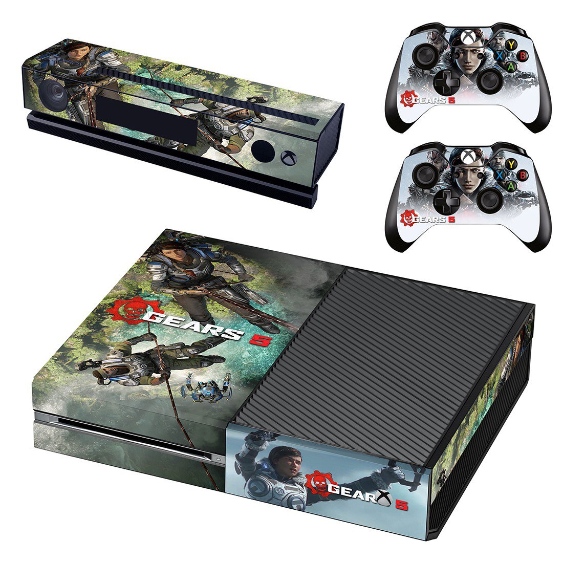 Gears 5 decal skin for Xbox one Console & Controllers