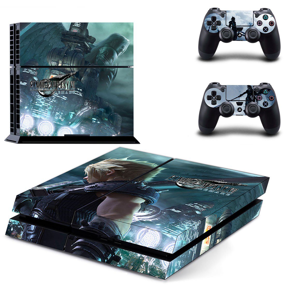 Final Fantasy 7 remake decal skin for PlayStation 4 Console & Controllers