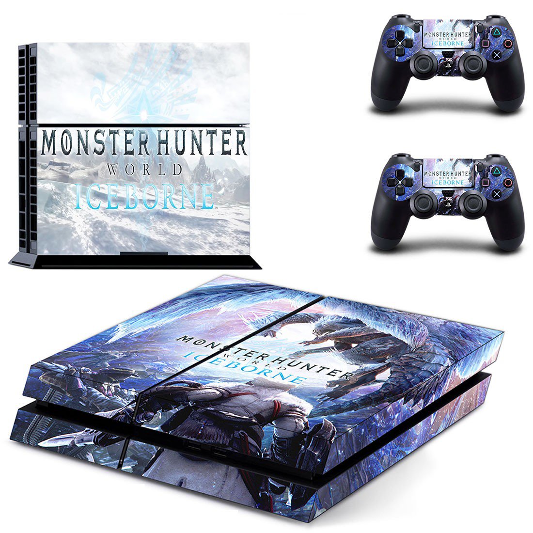 Monster Hunter World iceborne decal skin for PlayStation 4 Console & Controllers