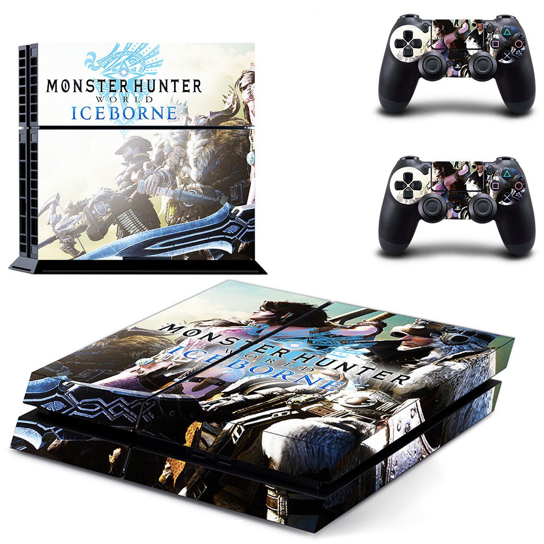 Monster Hunter World iceborne decal skin for PlayStation 4 Console & Controllers