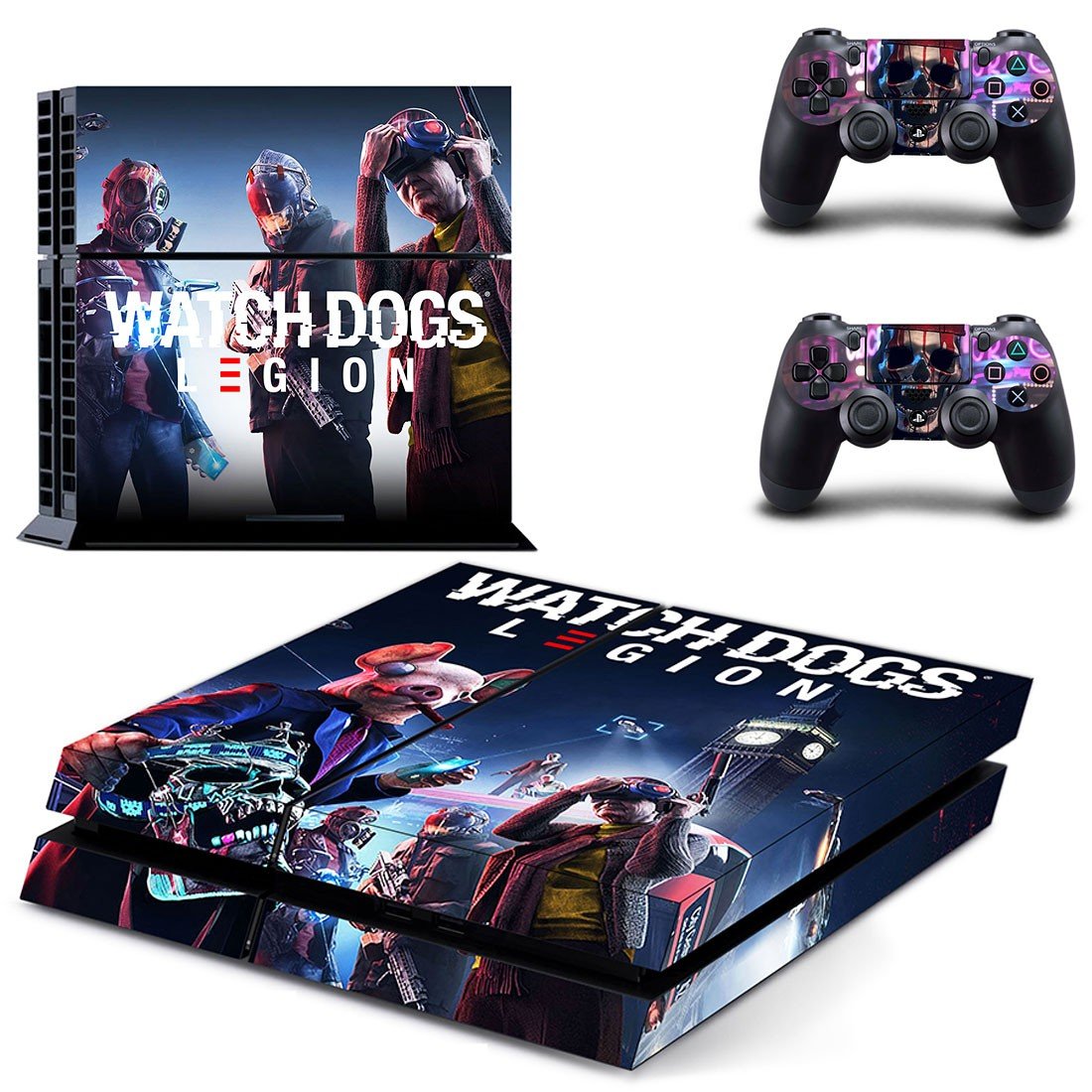 Watch Dogs legion decal skin for PlayStation 4 Console & Controllers