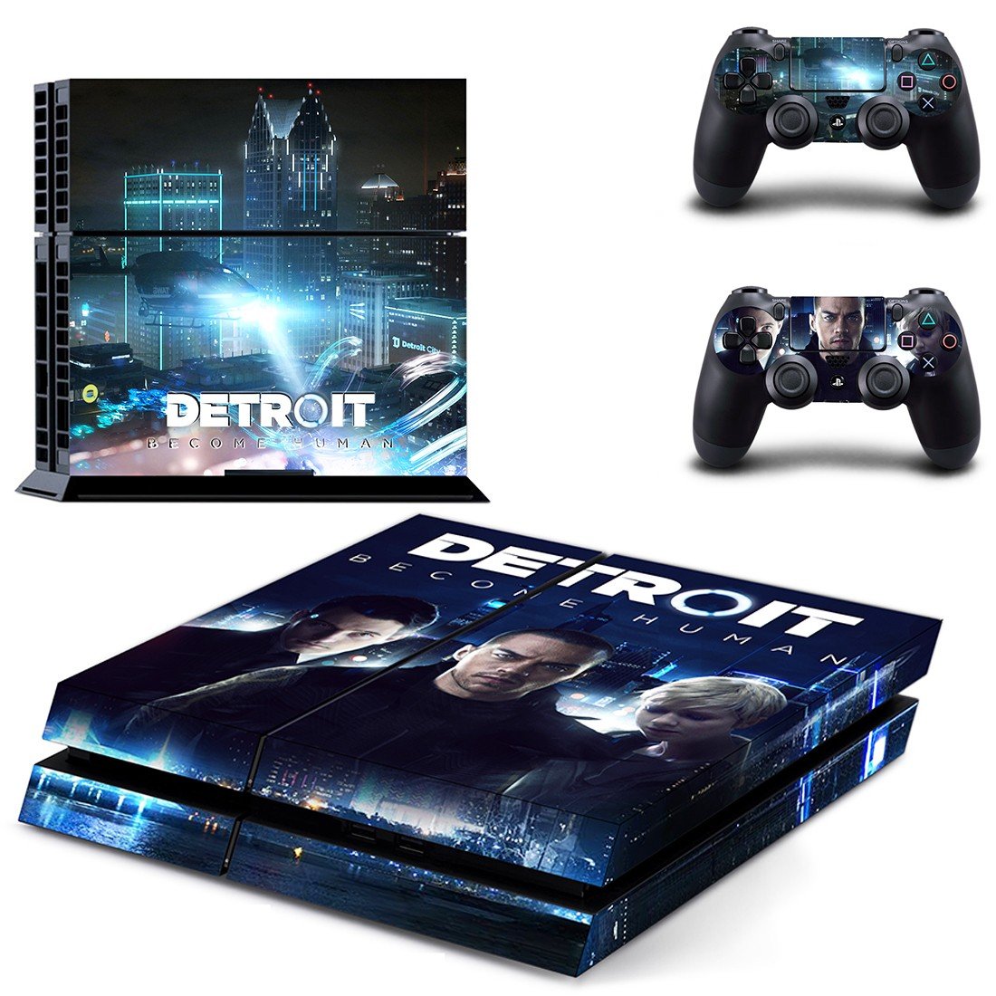 Detroit  become human decal skin for PlayStation 4 Console & Controllers