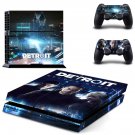 Detroit  become human decal skin for PlayStation 4 Console & Controllers