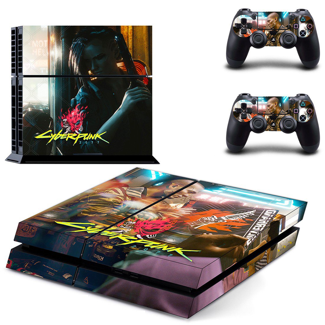 Cyberpunk 2077 decal skin for PlayStation 4 Console & Controllers