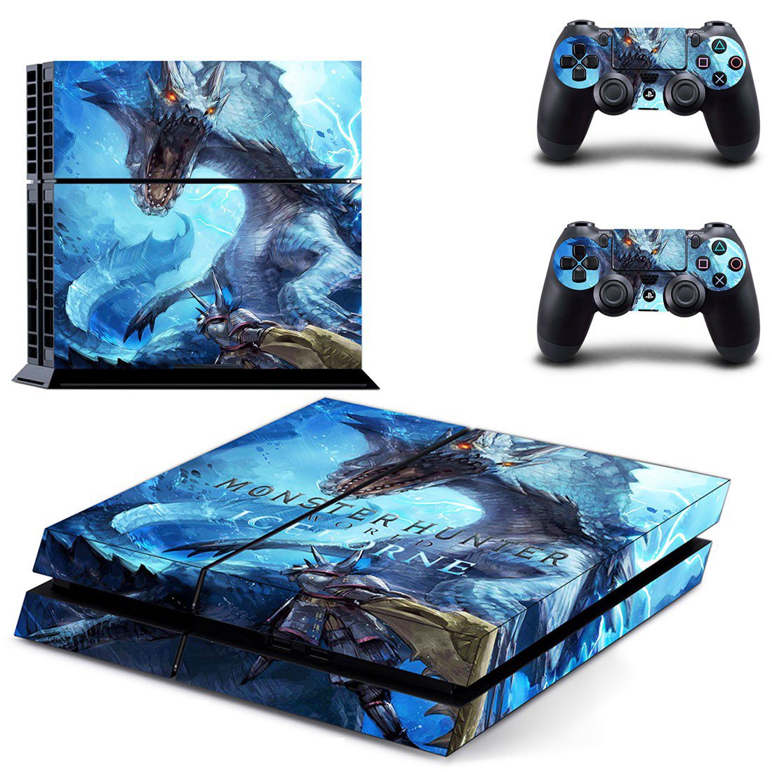 Monster Hunter World iceborne decal skin for PlayStation 4 Console & Controllers