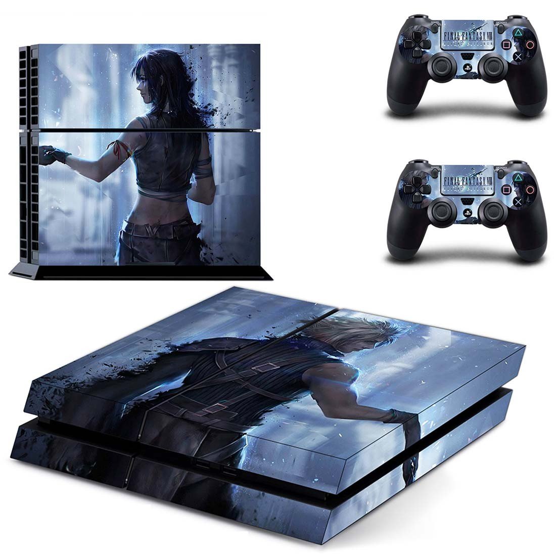 Final Fantasy 7 decal skin for PlayStation 4 Console & Controllers