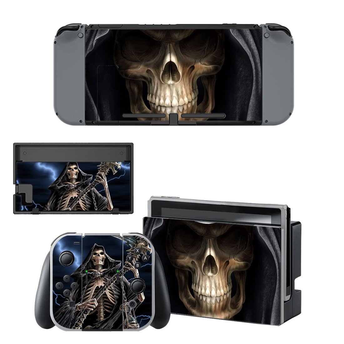 Grim Reaper decal skin for Nintendo Switch Console & Controllers
